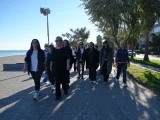 Atakumlu kadınlar sağlıklı yaşam farkındalığı için on bin adım attı